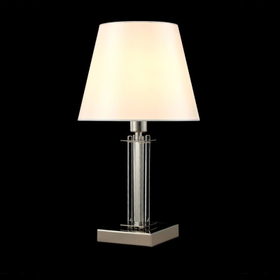Настольная лампа NICOLAS LG1 NICKEL/WHITE ★Crystal Lux, Никель► — Купить▼