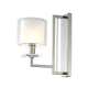 Бра NICOLAS AP1 NICKEL/WHITE ★Crystal Lux, Никель► — Купить▼