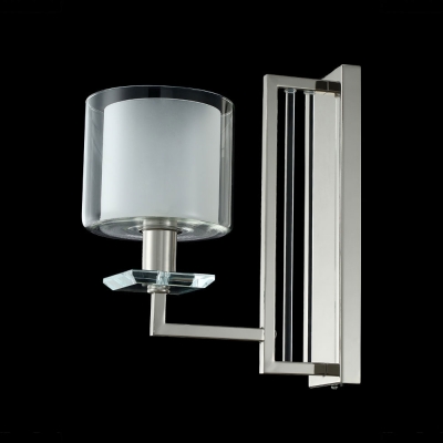 Бра NICOLAS AP1 NICKEL/WHITE ★Crystal Lux, Никель► — Купить▼