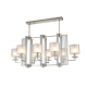 Люстра NICOLAS SP8 L1000 NICKEL/WHITE ★Crystal Lux, Никель► — Купить▼