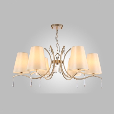 Люстра RENATA SP6 GOLD ★Crystal Lux, Золото► — Купить▼