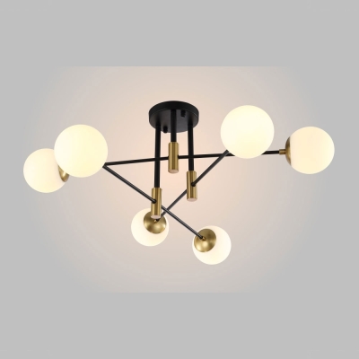 Люстра FIDEL PL6 BLACK ★Crystal Lux, Черный► — Купить▼