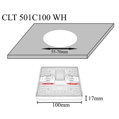 Светильник CLT 501C100 WH ★Crystal Lux, Белый► — Купить▼