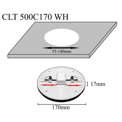Светильник CLT 500C170 WH ★Crystal Lux, Белый► — Купить▼