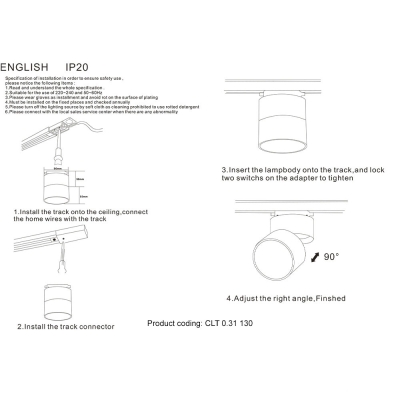 Светильник CLT 0.31 130 WH ★ Crystal Lux — купить в интернет магазине ЛЮСТРАВИК☀