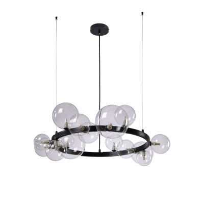 Люстру AGATA SP15 V2 BLACK/TRANSPARENTE ★ Crystal Lux — купить в интернет магазине ЛЮСТРАВИК☀