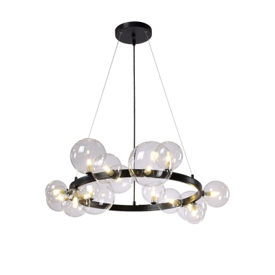 Люстру AGATA SP15 V2 BLACK/TRANSPARENTE ★ Crystal Lux — купить в интернет магазине ЛЮСТРАВИК☀