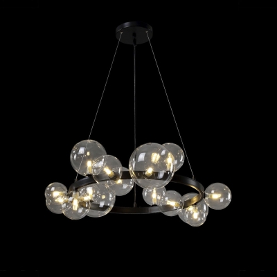 Люстру AGATA SP15 V2 BLACK/TRANSPARENTE ★ Crystal Lux — купить в интернет магазине ЛЮСТРАВИК☀
