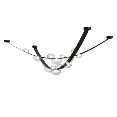 Светильник BOSQUE SP7 L3000 BLACK/TRANSPARENT ★ Crystal Lux — купить в интернет магазине ЛЮСТРАВИК☀