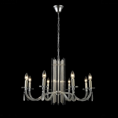 Люстру AURELIO SP8 GOLD+CHROME/TRANSPARENT ★ Crystal Lux — купить в интернет магазине ЛЮСТРАВИК☀