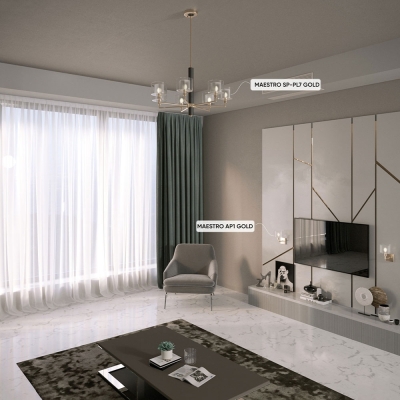 Люстру Maestro SP-PL7 Gold ★ Crystal Lux — купить в интернет магазине ЛЮСТРАВИК☀