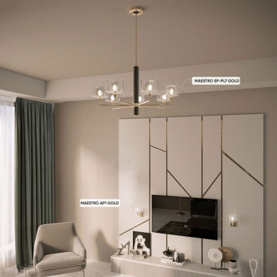 Люстру Maestro SP-PL7 Gold ★ Crystal Lux — купить в интернет магазине ЛЮСТРАВИК☀