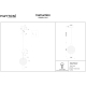 Светильник P060PL-01N ★Maytoni, 1 x 28Вт☀, Никель► — Купить▼