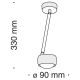 Светильник MOD072CL-L8W3K ★Maytoni, 1 x 8Вт☀, Белый► — Купить▼