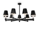 Люстра MOD104PL-09B ★Maytoni, 9 x 40Вт☀, Черный► — Купить▼