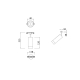 Светильник TR019-2-7W4K-MG ★Maytoni, 1 x 7Вт☀, Золото► — Купить▼