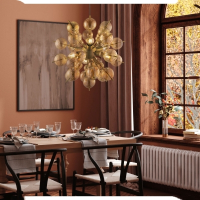 Люстра MOD133PL-06BS ★Maytoni, 6 x 60Вт☀, Бронза► — Купить▼