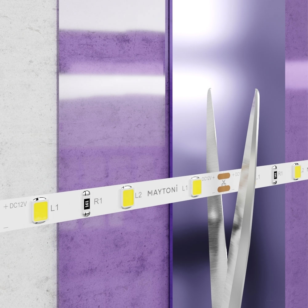 5М. Светодиодная Лента Холодного Цвета 6000К, 4,8W, 12V, 60Led, Ip20 20009 ★ Maytoni — купить в интернет магазине ЛЮСТРАВИК☀