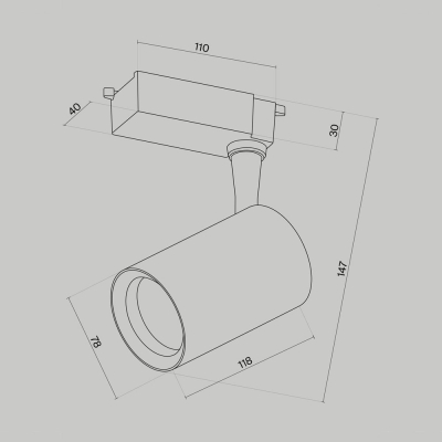 Светильник TR003-1-10W4K-S-W ★ Technical — купить в интернет магазине ЛЮСТРАВИК☀