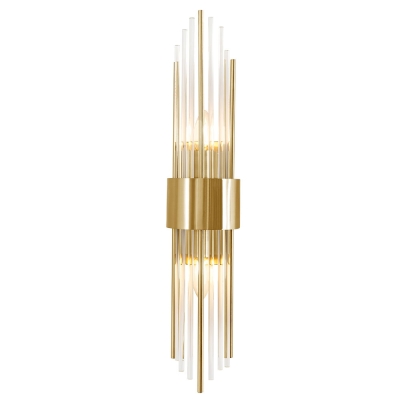 Бра ATENTO AP2 BRASS/TRANSPARENTE ★ Crystal Lux — купить в интернет магазине ЛЮСТРАВИК☀