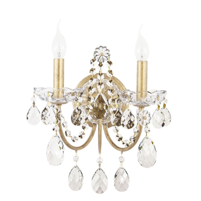 Бра ODELIS AP2 GOLD ★ Crystal Lux — купить в интернет магазине ЛЮСТРАВИК☀