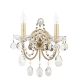 Бра ODELIS AP2 GOLD ★ Crystal Lux — купить в интернет магазине ЛЮСТРАВИК☀