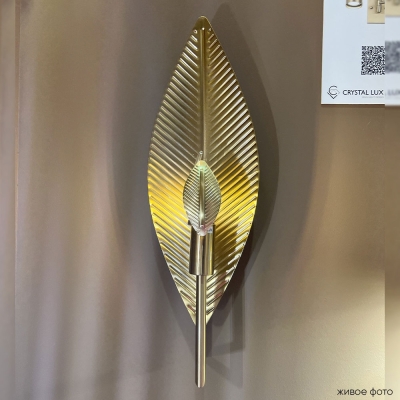 Бра PALMA AP1 BRONZE ★ Crystal Lux — купить в интернет магазине ЛЮСТРАВИК☀