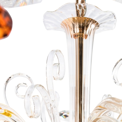 Люстру CATARINA SP6 V2 GOLD/TRANSPARENT-COGNAC ★ Crystal Lux — купить в интернет магазине ЛЮСТРАВИК☀