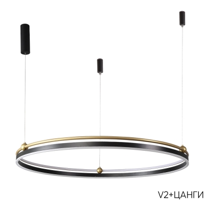 Люстру FERNANDO SP88W LED BLACK/GOLD ★ Crystal Lux — купить в интернет магазине ЛЮСТРАВИК☀