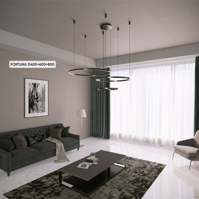 Люстру FORTUNA SP158W LED BLACK ★ Crystal Lux — купить в интернет магазине ЛЮСТРАВИК☀