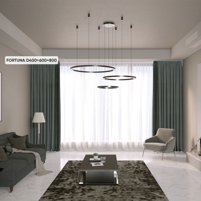 Люстру FORTUNA SP158W LED BLACK ★ Crystal Lux — купить в интернет магазине ЛЮСТРАВИК☀