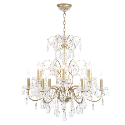 Люстру ODELIS SP12 GOLD ★ Crystal Lux — купить в интернет магазине ЛЮСТРАВИК☀
