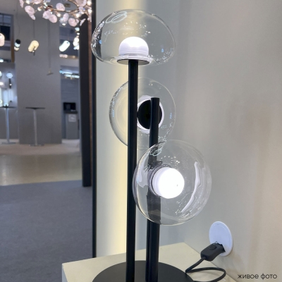 Настольную Лампу BOSQUE LG3 BLACK/TRANSPARENT ★ Crystal Lux — купить в интернет магазине ЛЮСТРАВИК☀