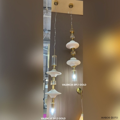 Светильник VALENCIA SP1.3 GOLD ★ Crystal Lux — купить в интернет магазине ЛЮСТРАВИК☀
