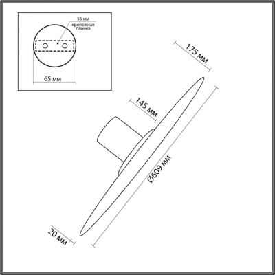 Светильник 5078/55L ★ Odeon Light — купить в интернет магазине ЛЮСТРАВИК☀