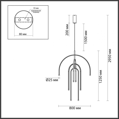 Светильник 6633/95L ★ Odeon Light — купить в интернет магазине ЛЮСТРАВИК☀