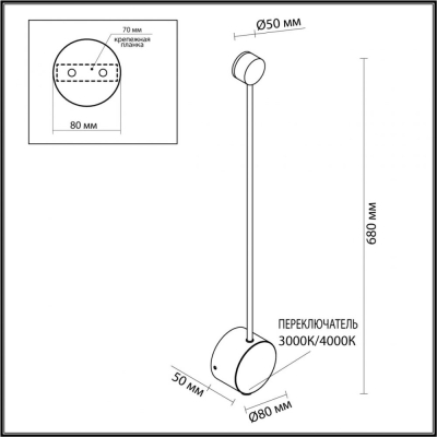Светильник 7009/5WLA ★ Odeon Light — купить в интернет магазине ЛЮСТРАВИК☀