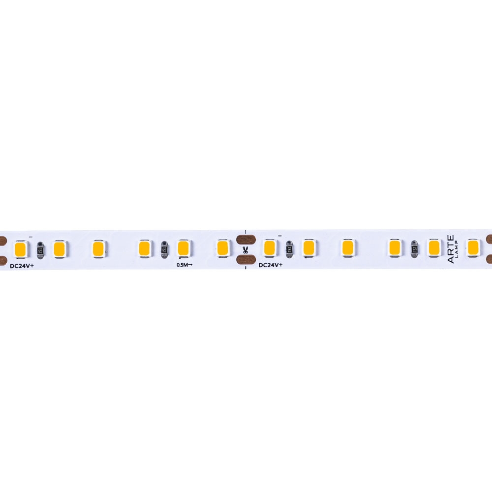 5М. Светодиодная Лента Теплого Цвета 3000К, 9,6W, 24V, Ip20 A2412008-01-3K ★ Arte lamp — купить в интернет магазине ЛЮСТРАВИК☀