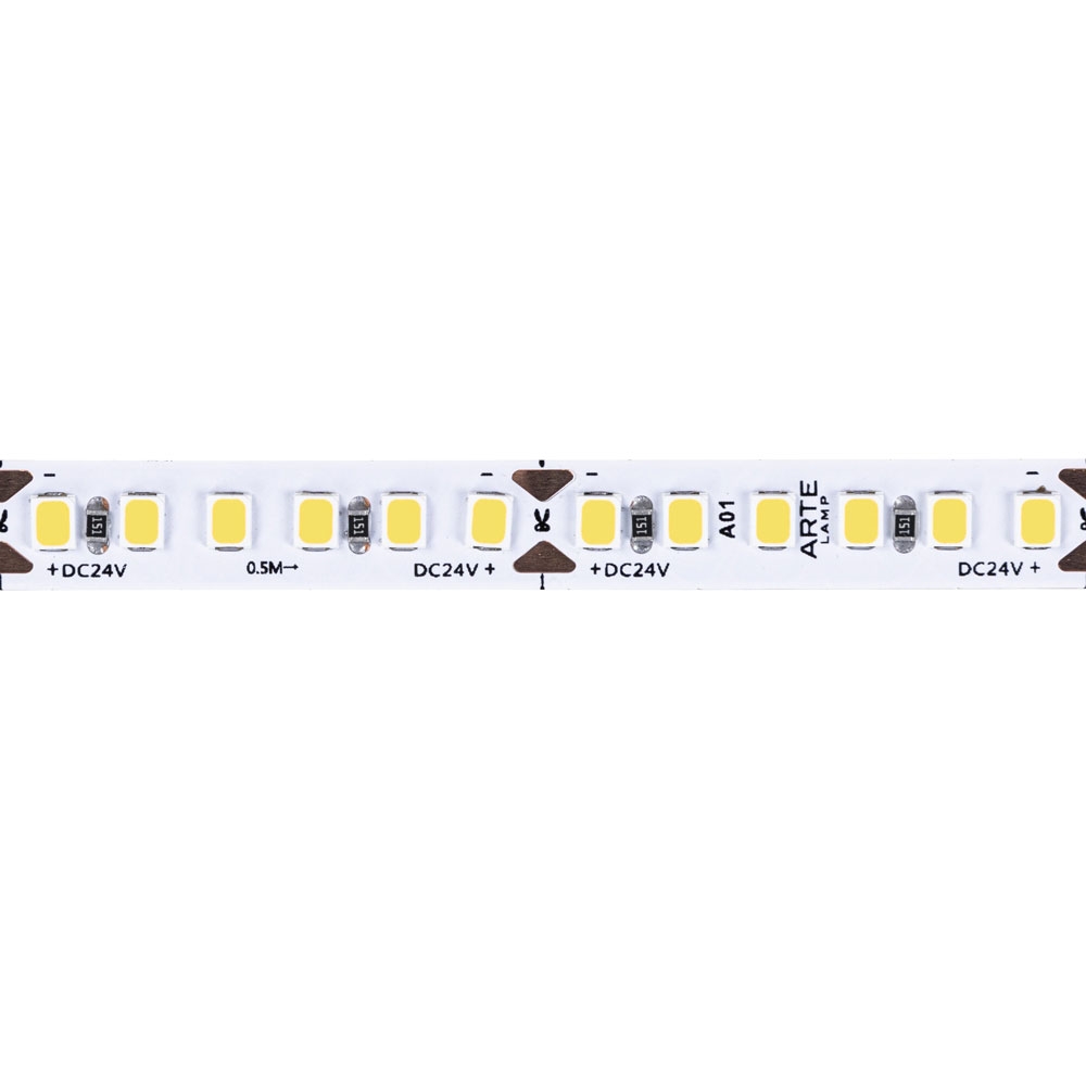 5М. Светодиодная Лента Белого Цвета 4000К, 14,4W, 24V, Ip20 A2418008-02-4K ★ Arte lamp — купить в интернет магазине ЛЮСТРАВИК☀