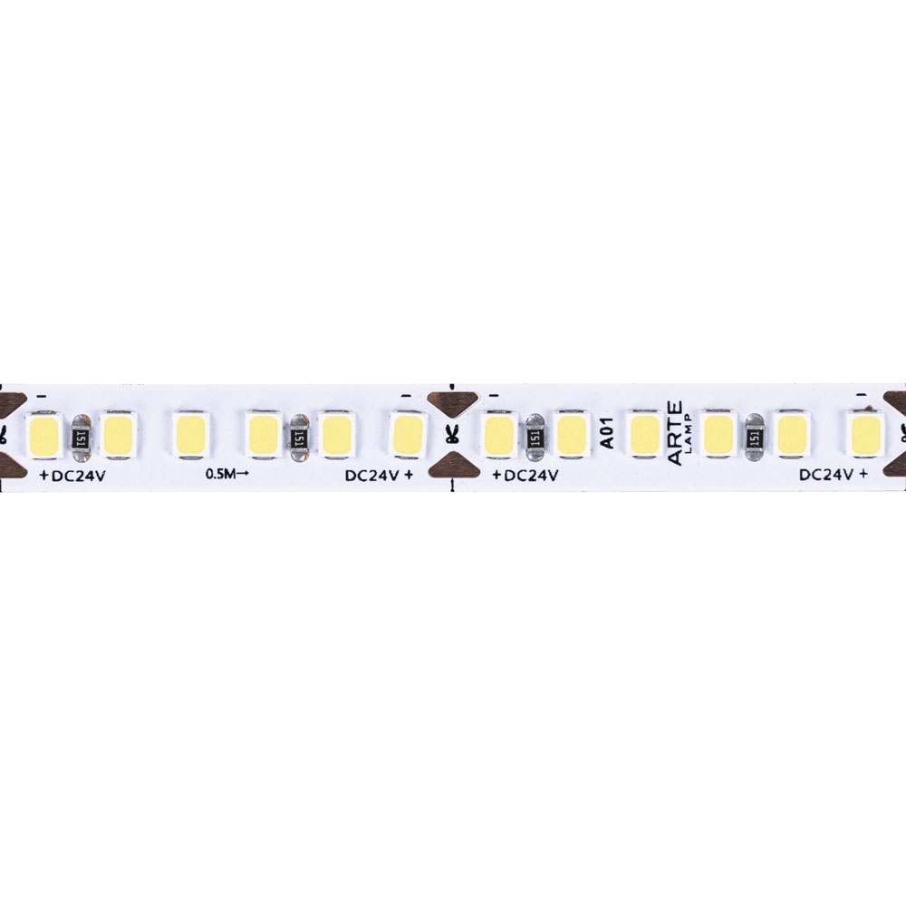 5М. Светодиодная Лента Холодного Цвета 6000К, 14,4W, 24V, Ip20 A2418008-03-6K ★ Arte lamp — купить в интернет магазине ЛЮСТРАВИК