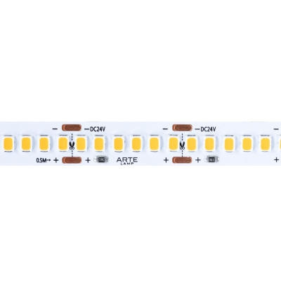 5М. Светодиодная Лента Теплого Цвета 3000К, 19,2W, 24V, Ip20 A2424010-01-3K ★ Arte lamp — купить в интернет магазине ЛЮСТРАВИК☀