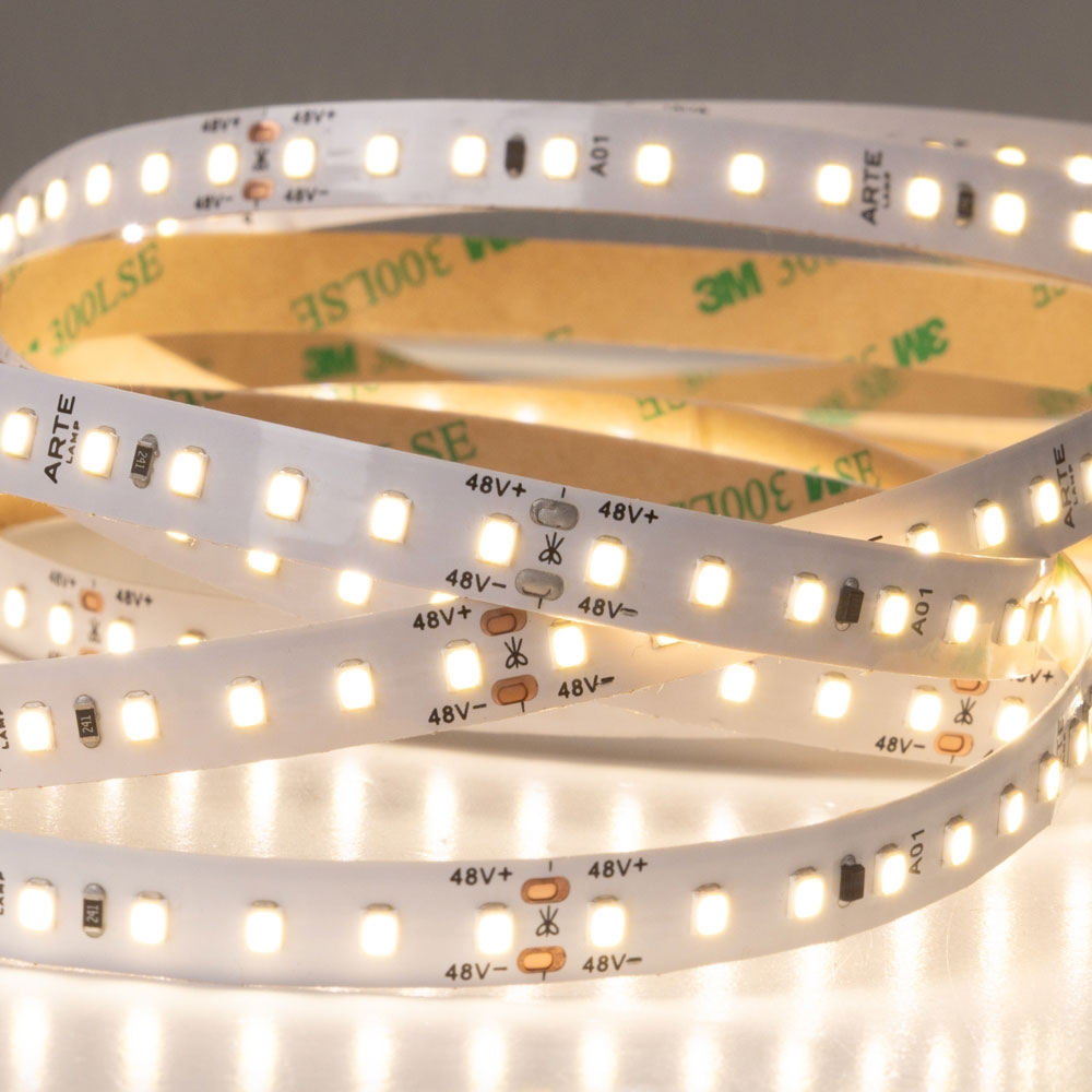 5М. Светодиодная Лента Теплого Цвета 3000К, 7,2W, 48V, Ip20 A4812010-01-3K ★ Arte lamp — купить в интернет магазине ЛЮСТРАВИК☀