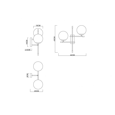 Бра A2225AP-2BK ★ Arte lamp — купить в интернет магазине ЛЮСТРАВИК☀