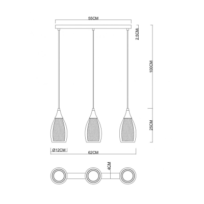 Светильник A7951SP-3BK ★ Arte lamp — купить в интернет магазине ЛЮСТРАВИК☀