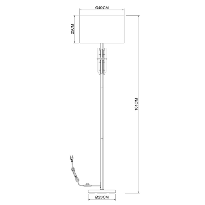 Торшер A4097PN-1CC ★ Arte lamp — купить в интернет магазине ЛЮСТРАВИК☀
