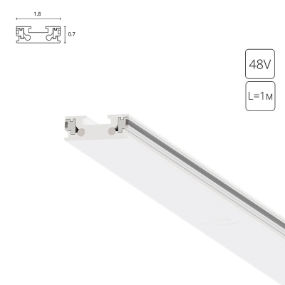 1М. Магнитный Ультратонкий Шинопровод A613133 ★ Arte lamp — купить в интернет магазине ЛЮСТРАВИК☀