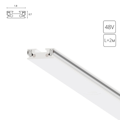 2М. Магнитный Ультратонкий Шинопровод A613233 ★ Arte lamp — купить в интернет магазине ЛЮСТРАВИК☀