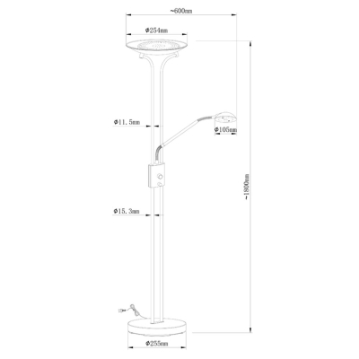 Торшер A4329PN-2PB ★ Arte lamp — купить в интернет магазине ЛЮСТРАВИК☀