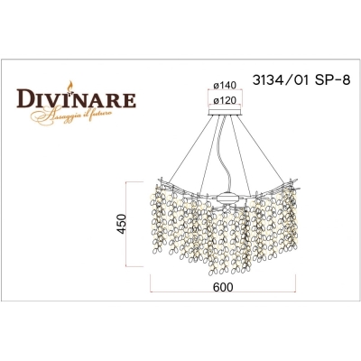 Люстру 3134/01 SP-8 ★ DIVINARE — купить в интернет магазине ЛЮСТРАВИК☀