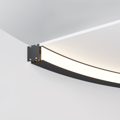 Комплектующие К Светодиодной Ленте (Радиусный Профиль) ALM-3535R-B-IN-90°-1.5M ★ Led Strip — купить в интернет магазине ЛЮСТРАВИ